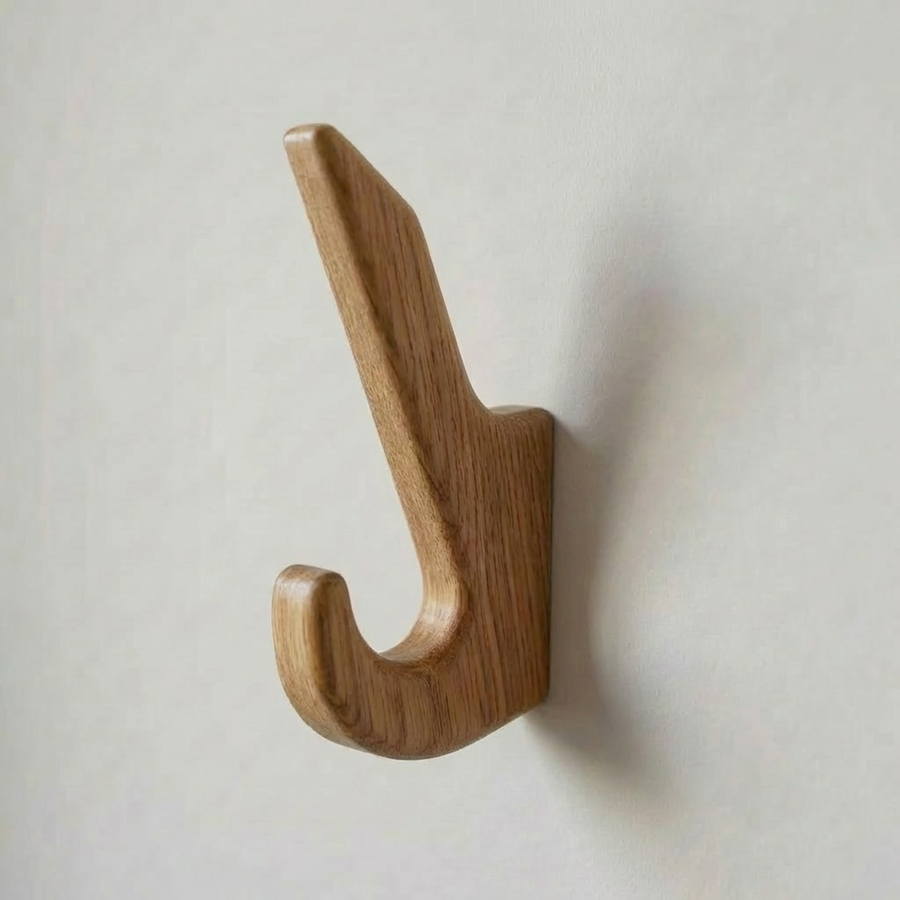 rustic wooden coat hook wall mounted solid wood hook