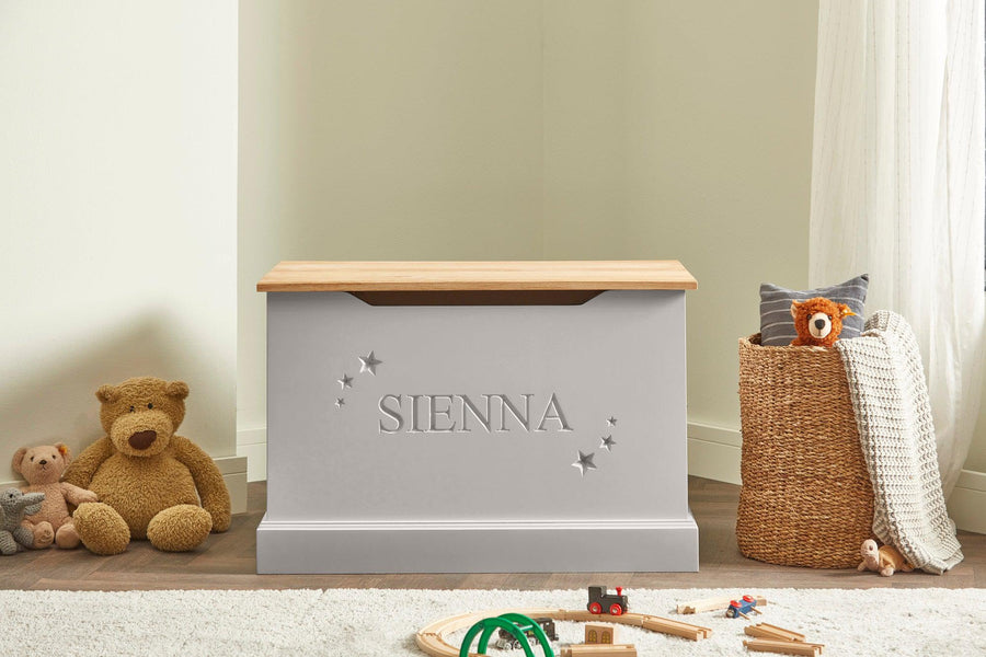 Personalised Star Design Toy Storage Box