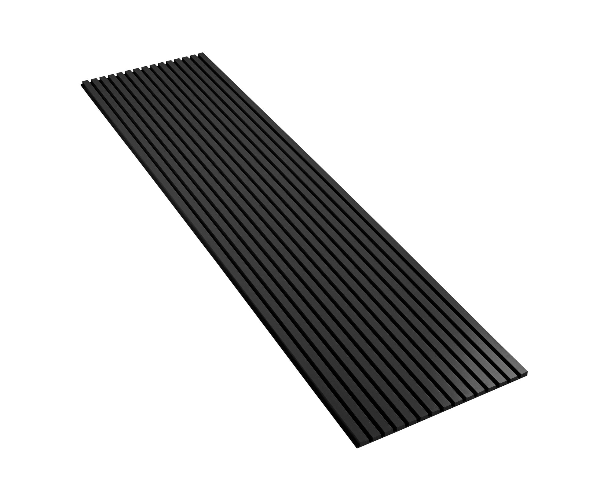 Modern Charcoal Black Panels MDF Slim Slats Wall Panel for Stylish