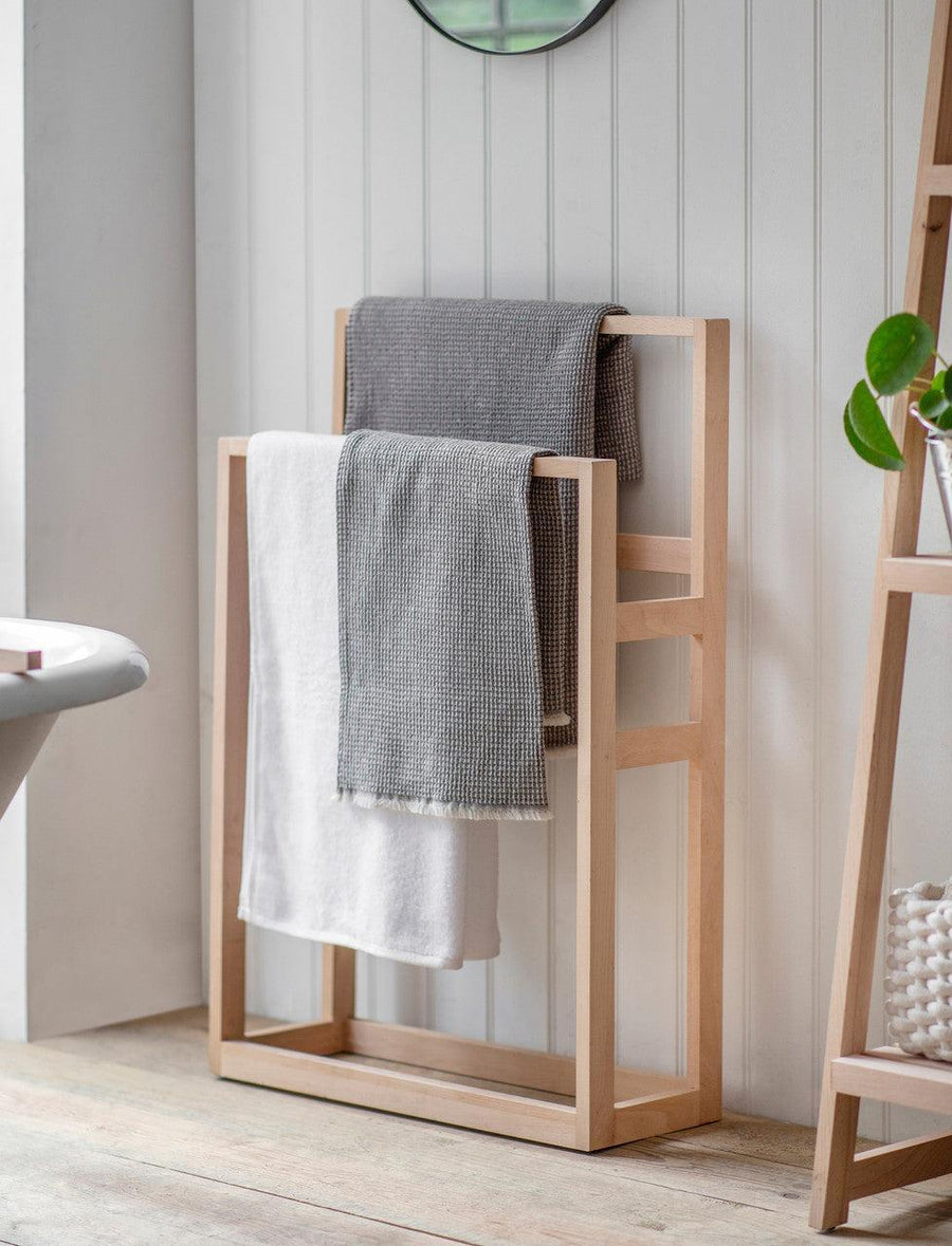 Southbourne Standing Towel Rail Natural