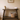 a wooden console table in a dark wax finish