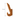 Wooden hook with dimensions on a white background