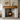 Chunky solid oak fireplace beam 19cm by 9cm mounted above a fireplace