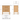 Dimensions of the fluted oak vanity unit, 600 to 1200mm