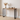 Slim pine industrial console table from the side, showing the 22cm depth and black metal legs