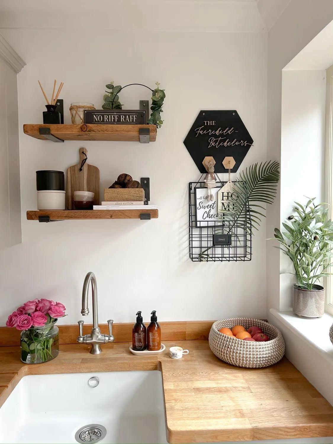 Inverted Metal Shelf Brackets - Off the Grain