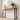Solid oak console table with a chunky 3cm top on black steel frame legs