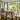 side view of oak dining table and bench set with a frame legs