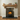 Oak fireplace shelf with corbels mounted above a fireplace, a solid oak mantel shelf on two corbels