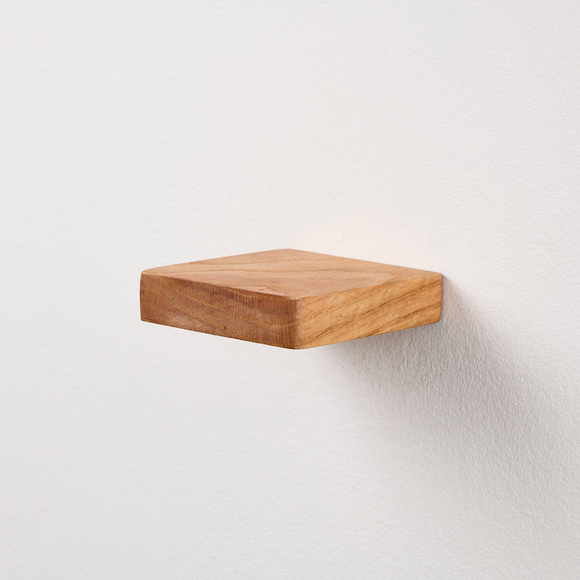 Mini Oak Floating Shelf – Indoor Plant Shelf Stand & Small Floating ...