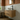 Close-up of the bar handles on the oak drawer fronts