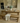 side view of solid pine wooden farmhouse dining table and benches showing straight leg design and full structure