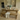 side view of solid pine wooden farmhouse dining table and benches showing straight leg design and full structure