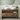 Twin sit-on basins on the rustic double vanity unit