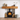 Rustic oak fireplace beam 10cm x 15cm with aged character cracks and knots above wood burning stove
