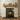 Rustic oak beam shelf with corbels mounted on a wall, shown front on with its chunky square profile