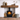 Rustic oak fireplace beam dark roast finish with deep tone and aged oak character