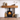Rustic oak fireplace beam honey finish showing aged character knots and grain