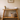 Pine console table with shelf shown from the side, showing the splayed A-frame legs and lower tier