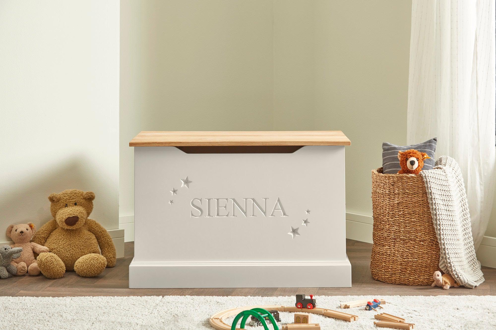 Personalised Star Design Toy Storage Box Off the Grain