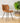 Vegan Leather Tan Dining Chairs