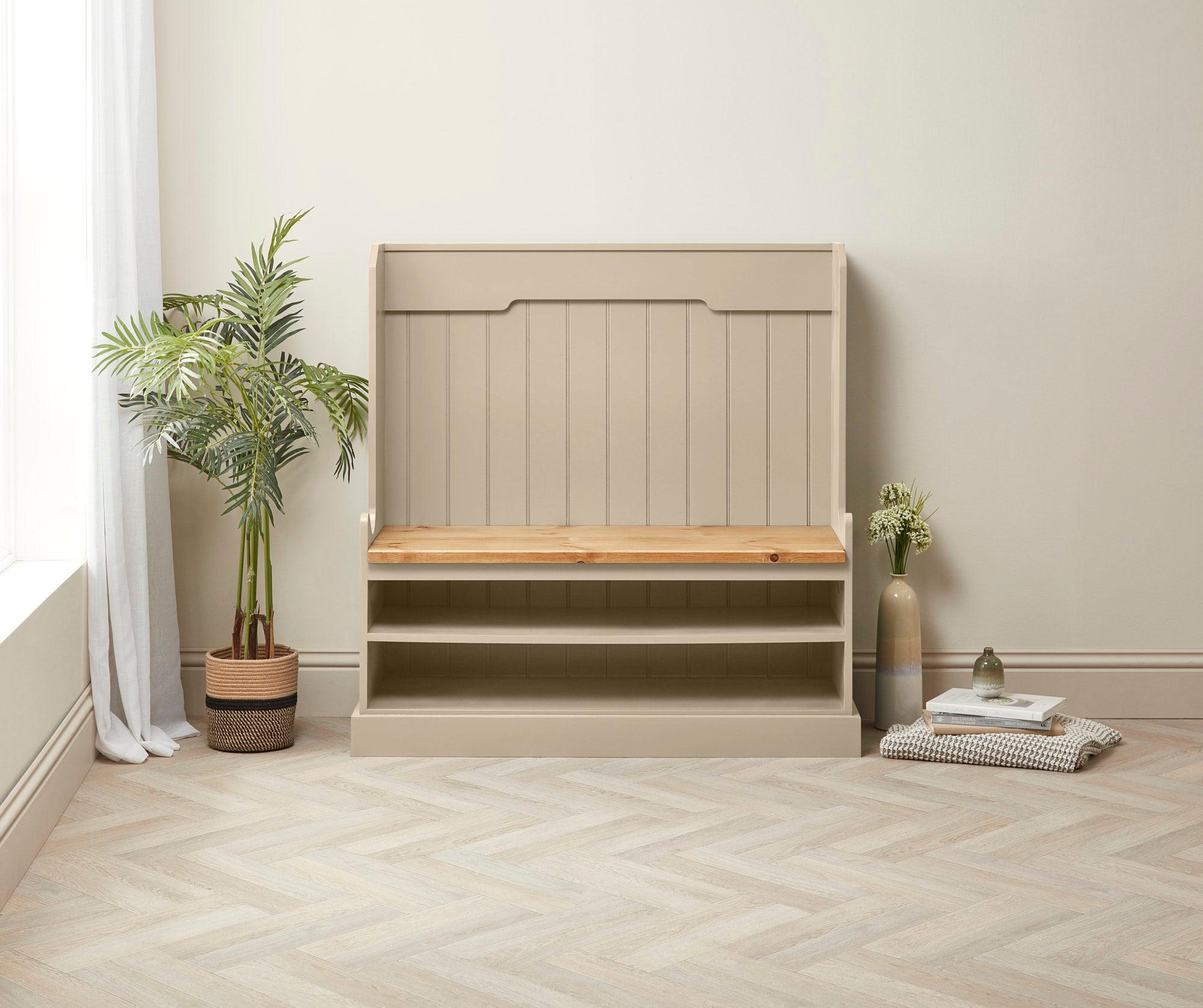 Hallway Bench with Shoe Storage Off the Grain - Main Image