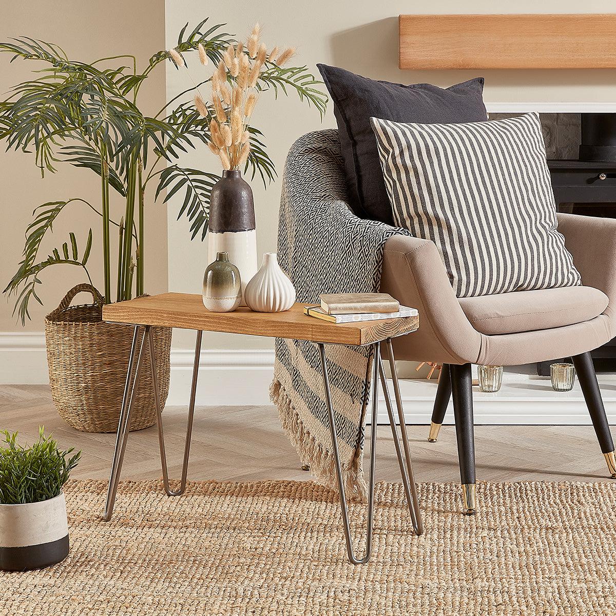 Industrial side tables discount for living room
