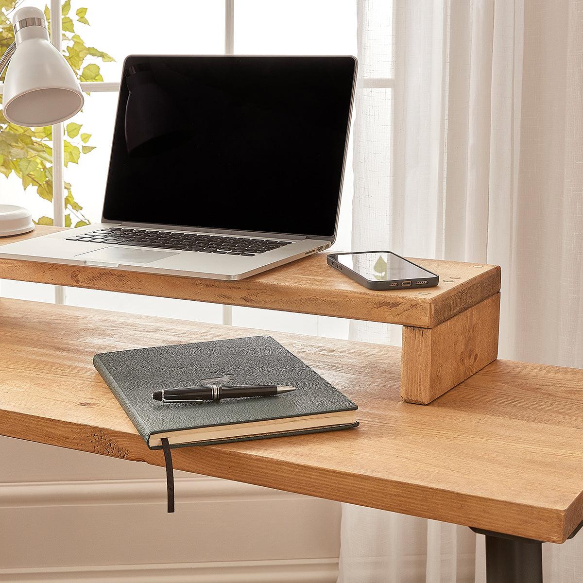 Oak Desk with Box Hairpin Legs Off the Grain