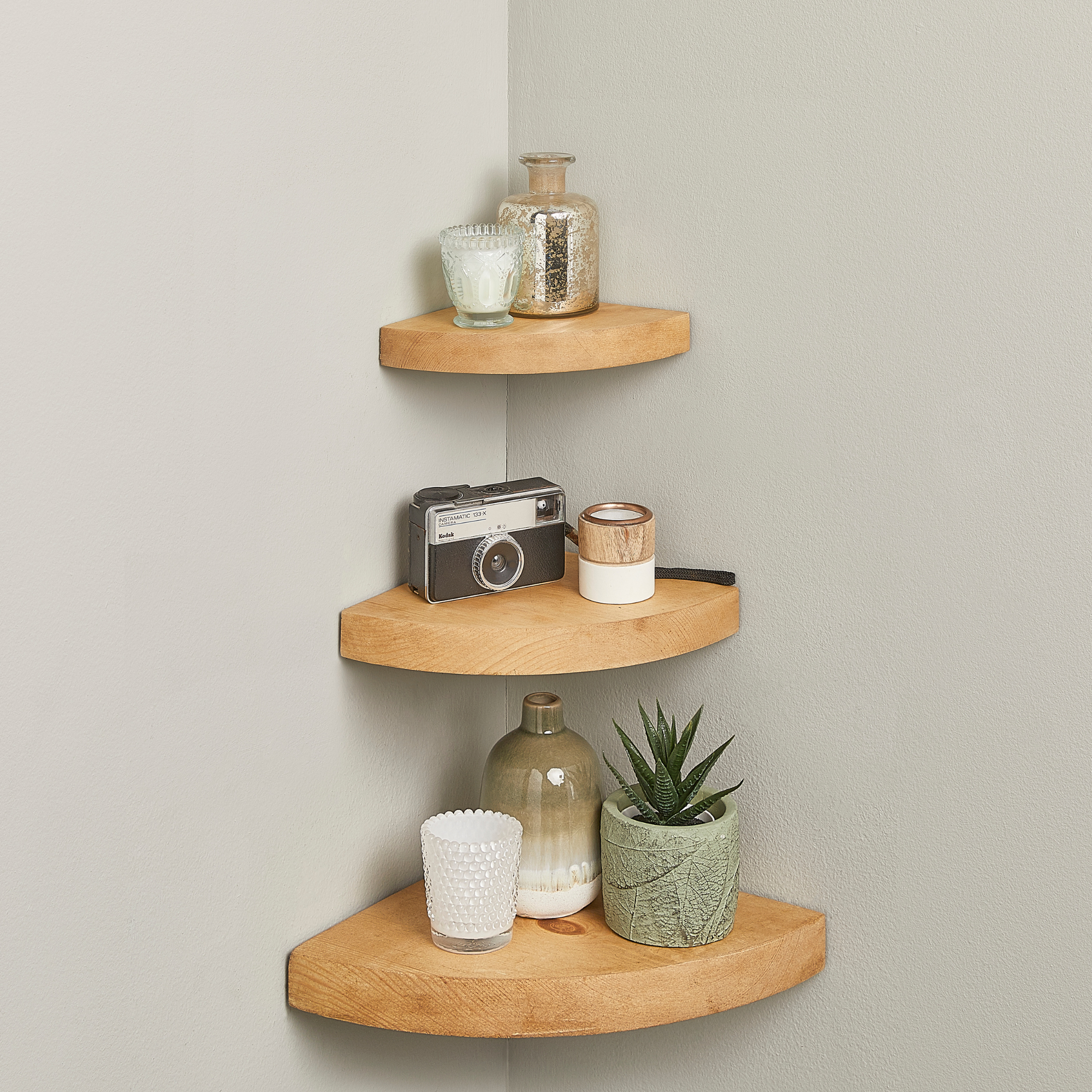 Rustic Corner Shelf