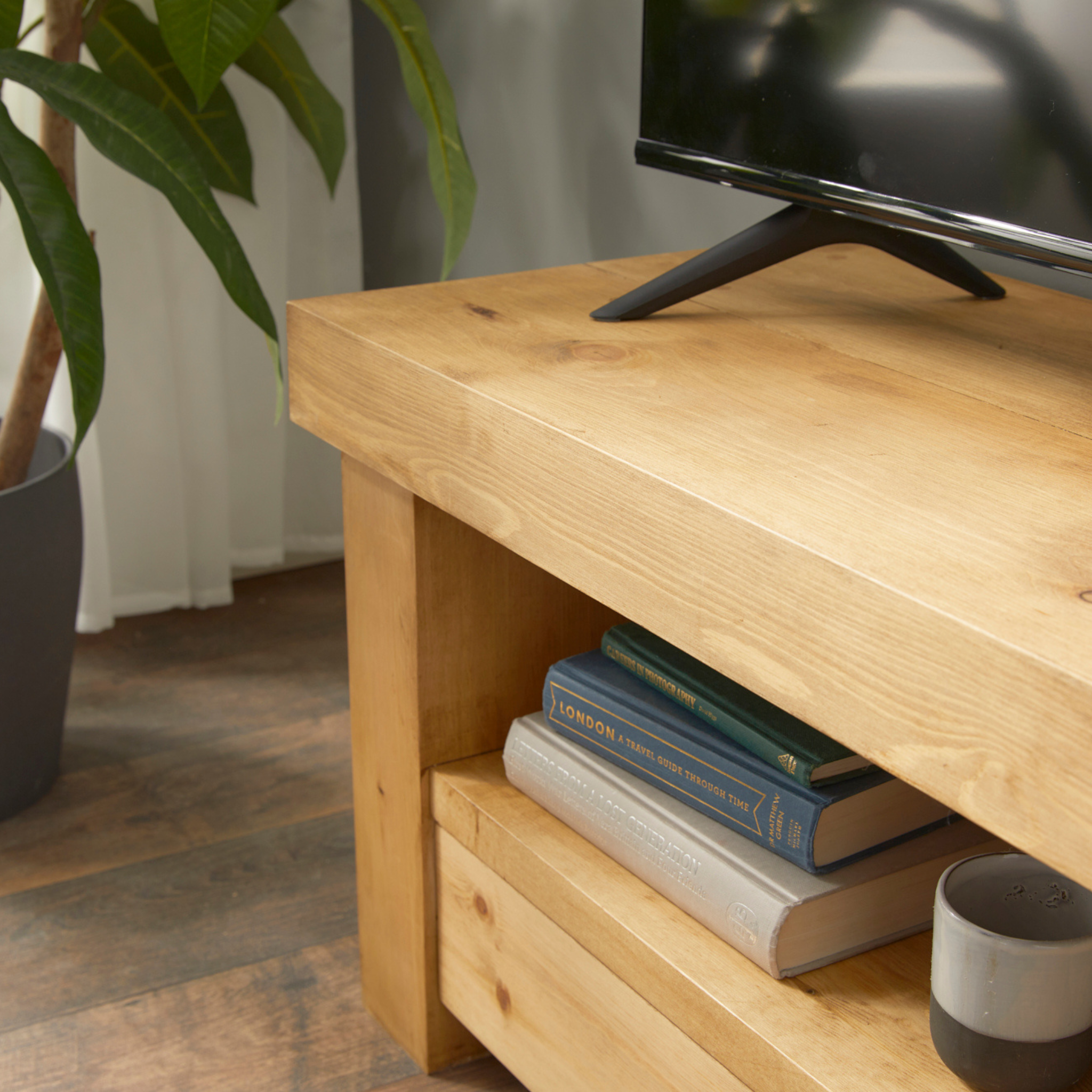 Dark wood tv trays with stand deals