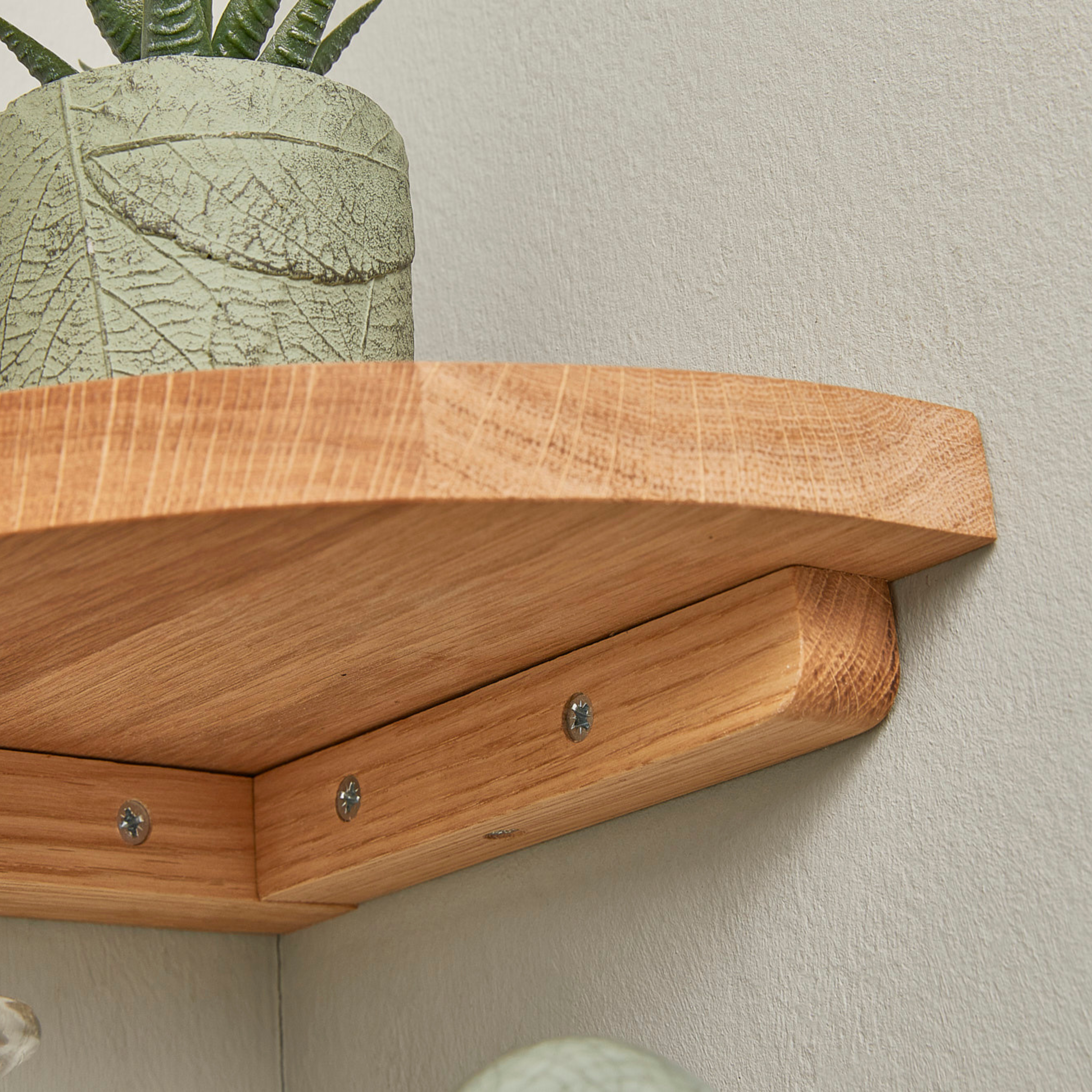 Wooden Corner Shelving For Apartments photo