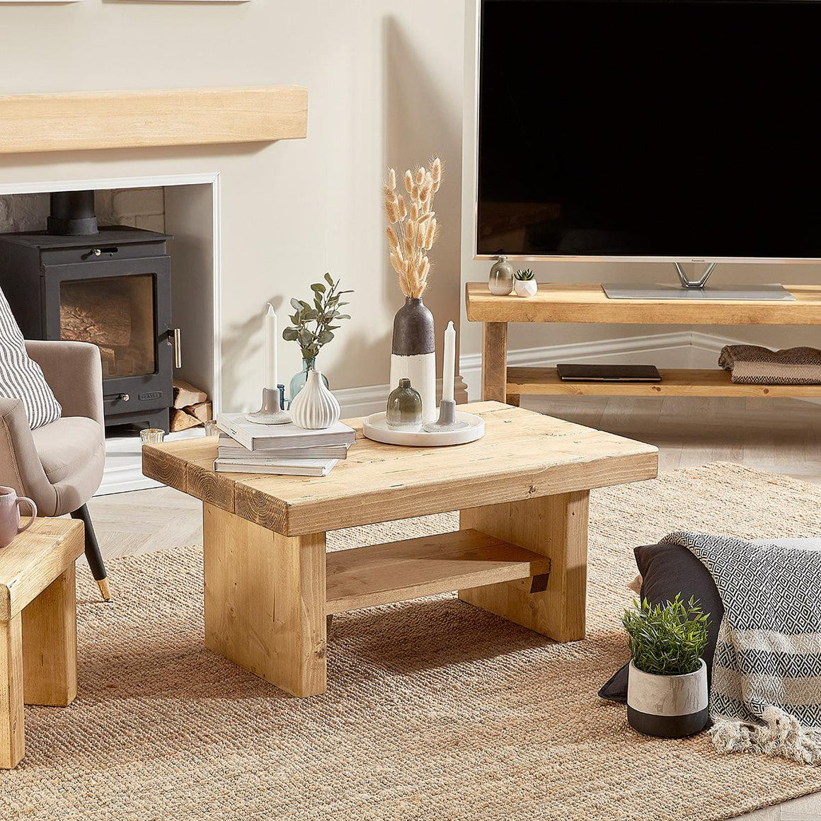 Saltburn Rustic Coffee Table - Off the Grain