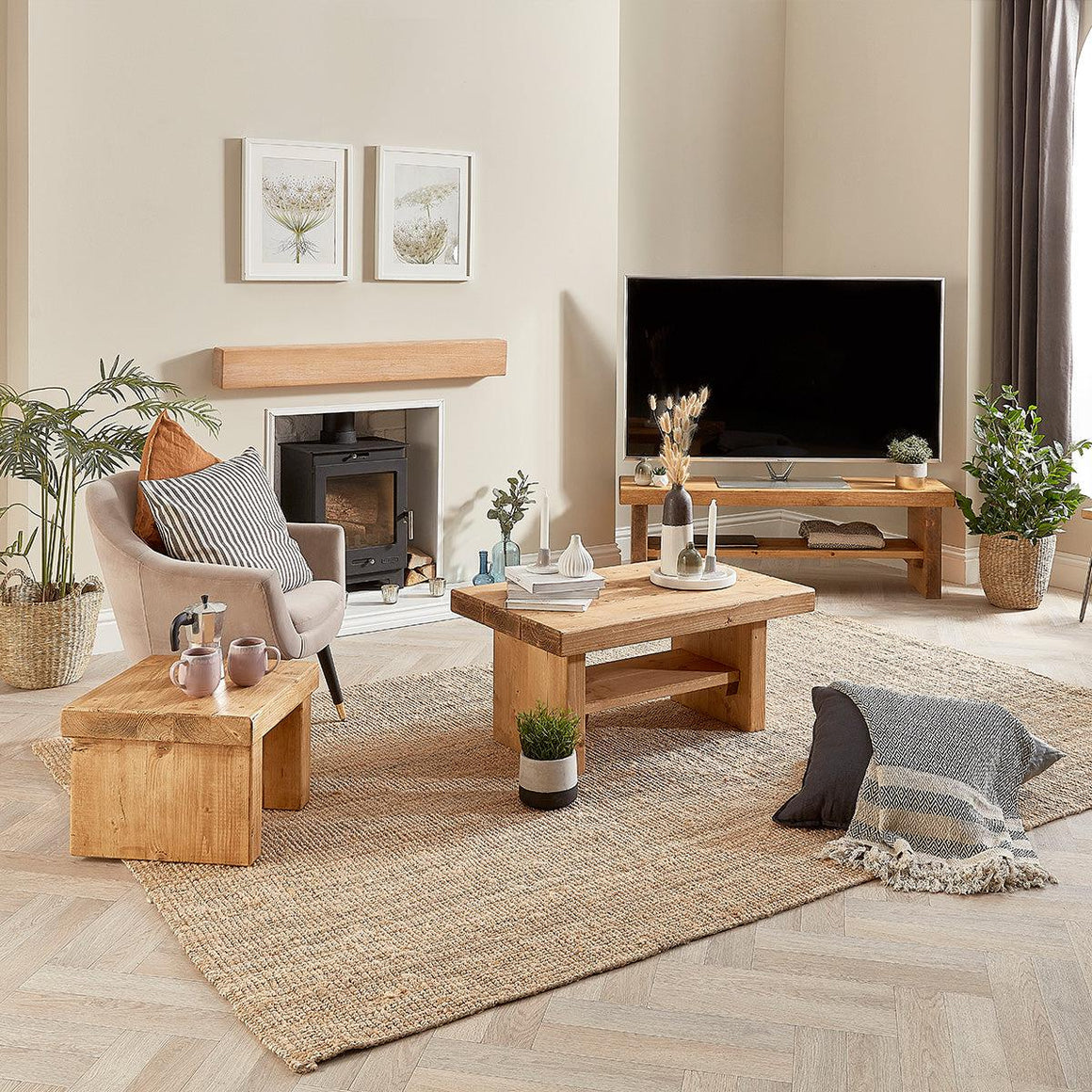 Saltburn Rustic Coffee Table - Off the Grain