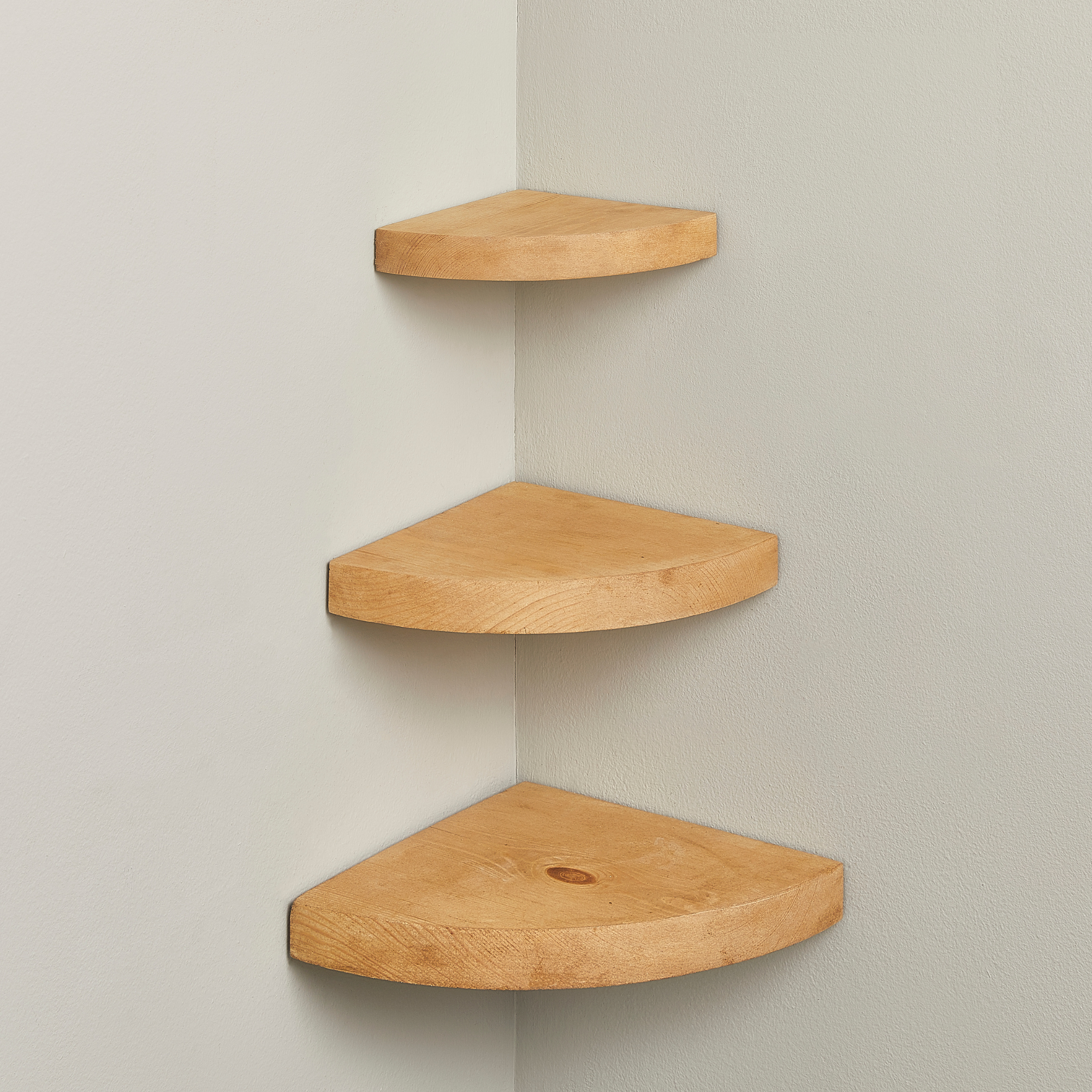 Rustic Corner Shlf Rustic Round Corner Shelf | Solid Wood Floating Corner Shelf - Off the ...
